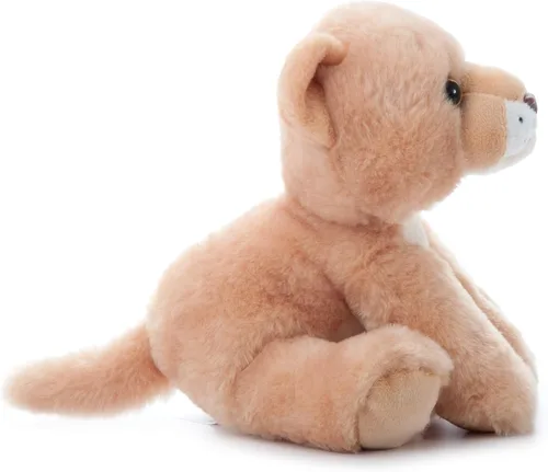 Vista 9 de The Petting Zoo Peluche de leona, regalos para niños, animales salvajes del zoológico Onez, juguete de peluche de leona de 9 pulgadas