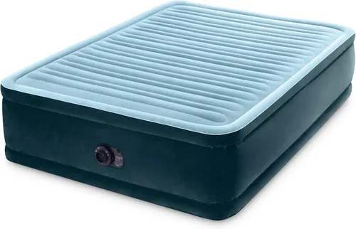 Vista 3 de Intex Dura-Beam Deluxe Comfort Plush Airbed, cama de aire de felpa con bomba interna (modelo 2021)