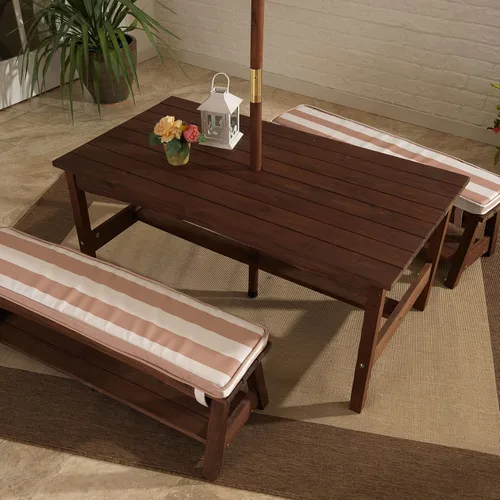 Vista 3 de Set mesa y bancos para el aire libre KidKraft, 500, 1