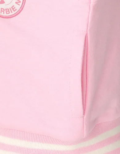 Vista 6 de Barbie Chaqueta bomber Varsity de felpa francesa para niñas pequeñas a grandes