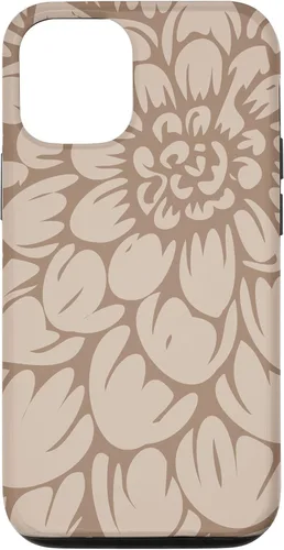 Vista 26 de iPhone 16 Cute Brown and Tan (Beige) Designer Flower Petals Case