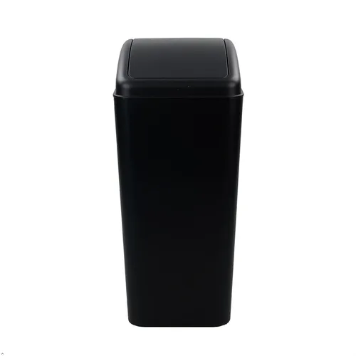 Vista 8 de Cubo de basura pequeño de plástico de 4.2 galones con tapa giratoria, bote de basura para cocina, color negro Small Garbage Bin Removable