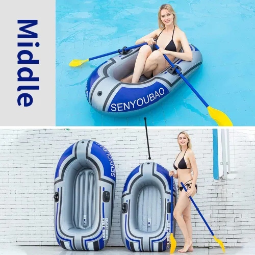 Vista 6 de BESTHLS Barco inflable, piscina y barco inflable del lago