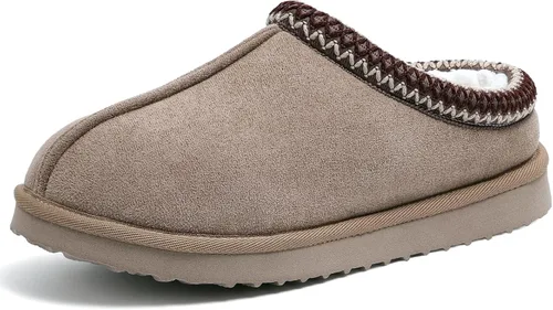 Vista 16 de Pantuflas para mujer, peludas, acogedoras, de tobillo corto, para interiores y exteriores, muletas peludas y cálidas, zapatillas de casa lindas