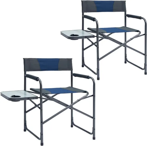 Vista 10 de Portal Silla de directores sillas de camping para adultos con mesa auxiliar, sillas plegables para adultos, sillas de director plegables para sillas