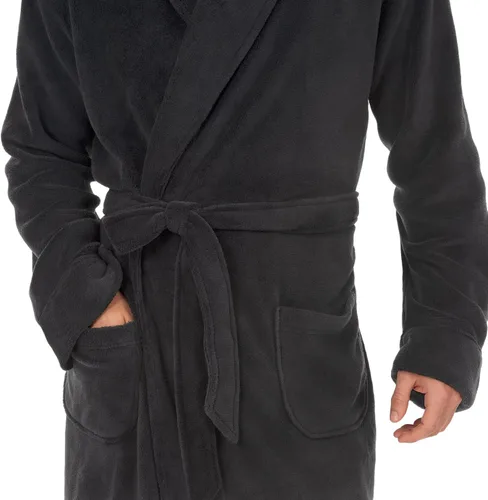 Vista 3 de IZOD Bata de forro polar suave y cómoda para hombre