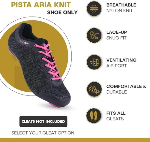 Vista 2 de Tommaso Pista - Tenis para bicicleta de carretera para mujer, compatible con Dual Cleat