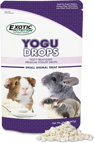 Vista 8 de Yogu Drops - Golosinas naturales de yogur saludable - para planeadores de azúcar, perros de pradera, monos, ardillas, conejillos de indias, conejos