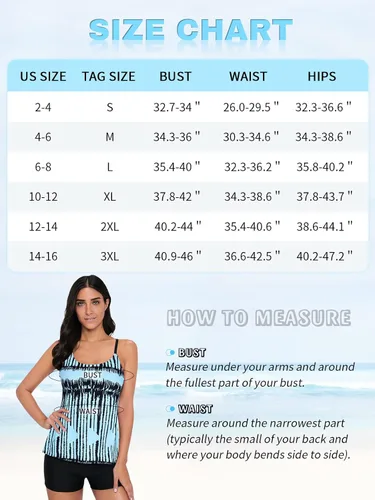 Vista 5 de Century Star Trajes de baño tankini para mujer, trajes de baño retro de dos piezas, ropa de natación modesta, camiseta deportiva sin mangas