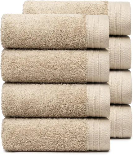 Vista 25 de Juego Premium de Toallas de 16 Toallas de Mano de 18" x 30" Color: Negro 100% Algodón 16 Toallas de Mano Ultra Suaves y Altamente Absorbentes