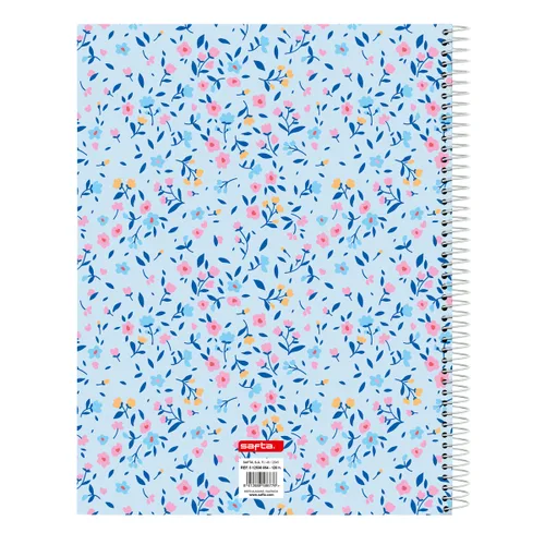 Vista 3 de Libreta Vicky Martín Berrocal Paraíso Azul Rosa A4 120 Hojas