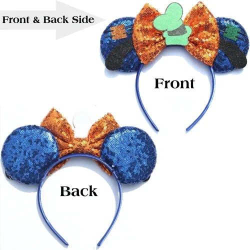 Vista 2 de FACHPINT Orejas de Goof, 1 oreja de ratón Plutón para niño, orejas azules para hombres, accesorios de fotos, lindas orejas de ratón para niños