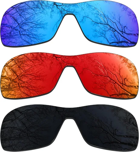 Vista 18 de ToughAsNails 3 pares de lentes polarizadas de repuesto para Oakley Antix Pack
