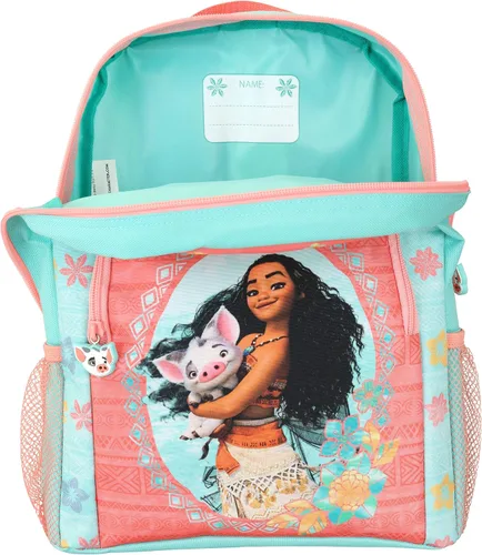 Vista 2 de Disney Mochila Moana para niños, Azul Patchwork, talla única