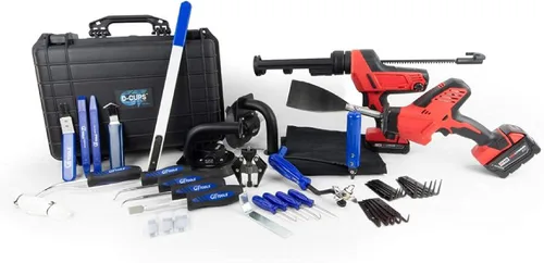 Vista 2 de GT Tools - Kit completo de herramientas de extracción de parabrisas - Incluye herramientas estándar y especiales para una fácil extracción