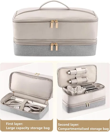 Vista 5 de Estuche de transporte de viaje para Dyson Airwrap, para accesorios para el cabello Shark Flexstyle, bolsa de almacenamiento de herramientas, bolsa