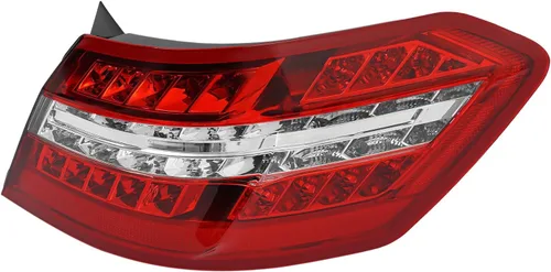 Vista 8 de Conjunto de luces traseras para Mercedes-Benz Clase E Sedan de 4 puertas E550 E63 AMG 2010-2013, lámpara LED, lente roja, repuesto del lado