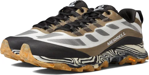 Vista 6 de Merrell Moab Speed Solution Dye - Zapatos de senderismo para hombre, color negro y blanco