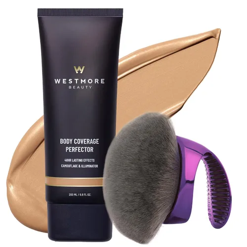 Vista 18 de Westmore Beauty Perfector y cepillo de cobertura corporal - Maquillaje Resplandor fresco 1C