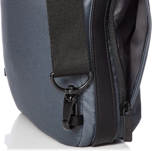 Vista 3 de Moleskine() Bolsa de negocios ET9NBDBV15 para hombre, almacenamiento para laptop de 15 pulgadas, mochila, repelente al agua, Gris (Dk Grey)