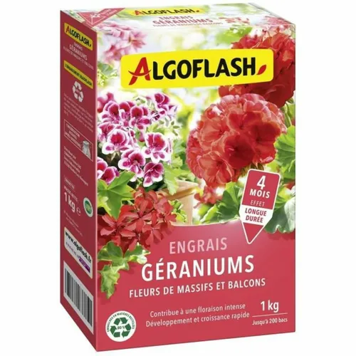 Vista 2 de Fertilizante para plantas Algoflash SMART1N Geranio Flores 1 kg