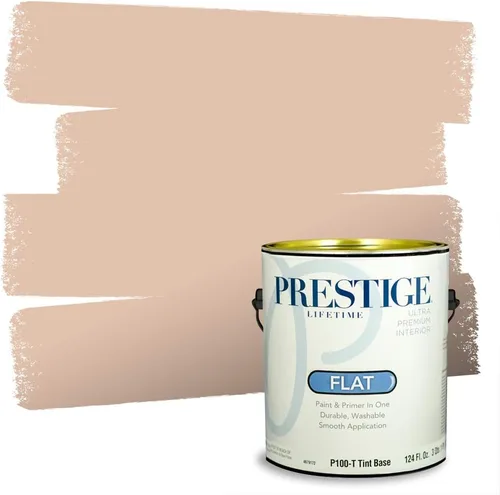 Vista 99 de PRESTIGE Pintura exterior e imprimación en uno, bronceado Aberdeen, plano, 1 galón