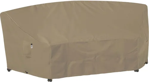 Vista 45 de Funda de Sofá Seccional de Servicio Pesado para Exteriores, Fundas Impermeables 600D para Sofá Seccional de Patio, Funda para Muebles de Jardín
