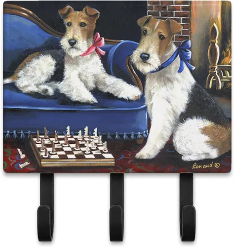 Vista 15 de Caroline's Treasures Bichon Frise Sisters - Ganchos para correa o llavero, multicolor