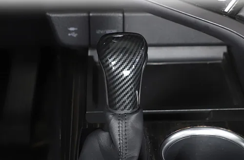Vista 4 de ERIDANUS Accesorios para automóviles compatibles con Toyota Camry 2023 2022 2021 2020 2019 2018nterior Palanca de cambios (estilo fibra de carbono)