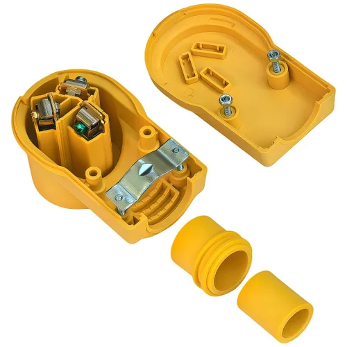 Vista 6 de Receptáculo NEMA 10-30R, 30 amperios, 125/250 voltios, conector de 3 cables de 3 polos, 30 A CA de grado industrial, enchufe hembra de grado