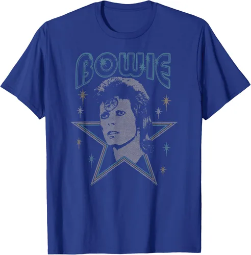 Vista 14 de David Bowie - Camiseta azul Ziggy Stardust, Negro, S