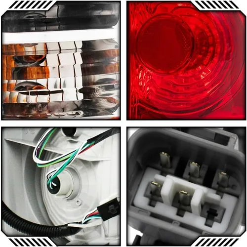 Vista 8 de EPIC LIGHTING Par de luces traseras de freno trasero estilo OE compatible con Toyota 05-06 Tundra cabina de acceso regular