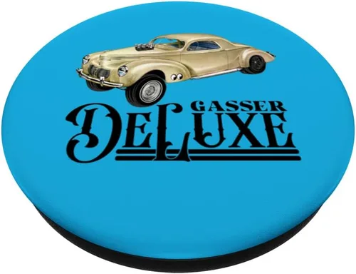 Vista 2 de Gasser Hot Rod 1940 Willys Business Coupe Deluxe Model PopSockets Swappable PopGrip