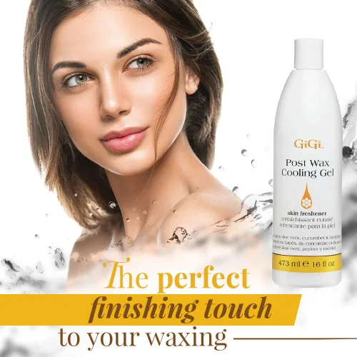 Vista 4 de GiGi Gel refrescante post depilación - Tratamiento calmante después de la cera, refrescante para la piel e hidratante para una piel suave, 16 fl.