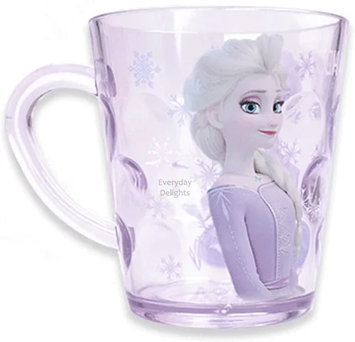 Vista 2 de Everyday Delights, Disney Frozen Queen Elsa - Vaso de plástico ABS duradero, 8.5 fl oz