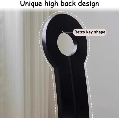 Vista 7 de YVYKFZD Dining Chairs Set, Solid Wood Dining Room Chair, Upholstered Kitchen Chairs, Unique Key-Shaped Living Room Chair, for Offices Bedroom Study