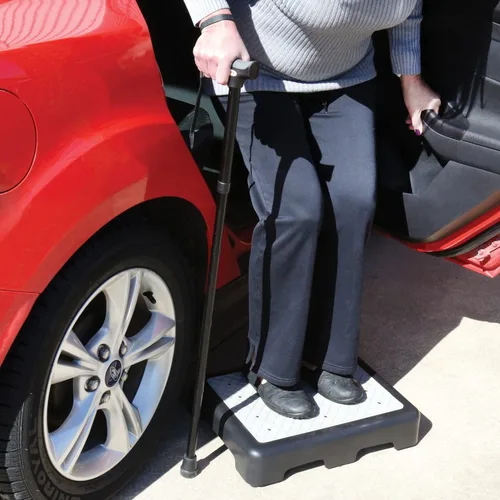 Vista 4 de SUPPORT PLUS Taburete elevador - Plataforma de seguridad de medio paso de 3 1/2 pulgadas de alto, dispositivos de asistencia para interiores