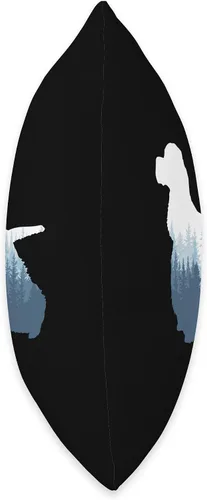 Vista 2 de American Cocker Spaniel Dog Silhouette Outdoor Nature - Almohada de 16 x 16 pulgadas, multicolor