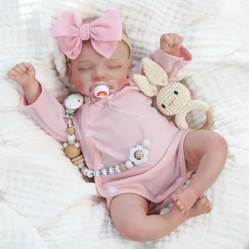 Vista 2 de Kaydora Muñecas Bebé Reborn Niña – Bebé recién nacido realista de 20 pulgadas con venas realistas para niños a partir de 3 años