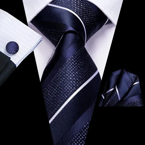 Vista 82 de Dubulle Corbata tejida de cachemira para hombre y gemelos de pañuelo para hombre, conjunto de gemelos para boda formal y negocios