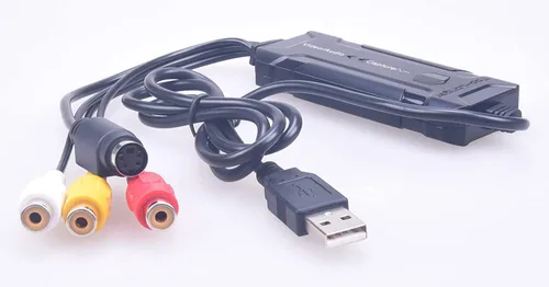 Vista 4 de Tarjeta de captura de video USB 2.0, convertidor VHS a digital, grabber de audio y video para Windows10/11, Mac, digitalizar cintas VHS, Hi8, VCR