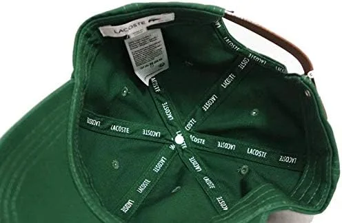 Vista 8 de Lacoste Gorra de piel ajustable con correa de cuero ajustable para hombre