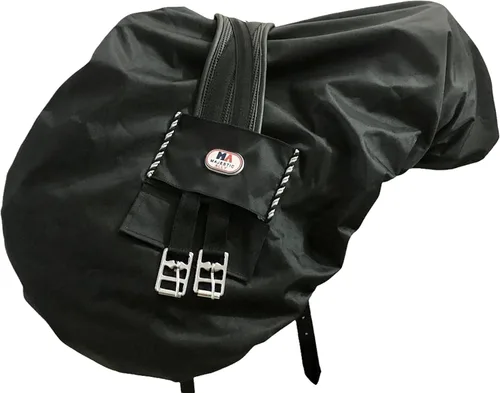 Vista 3 de Majestic Ally Nylon impermeable forro polar Ride On Inglés silla de montar cubierta - varios colores (negro)