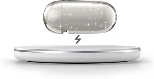 Vista 4 de Speck Productos Presidio Clear Airpods 2ª/1ª Generación Funda, Transparente con Brillo Dorado/Transparente