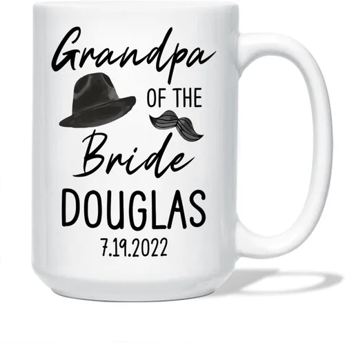 Vista 12 de Taza personalizada para la tía de la novia, taza de tía novia, regalo de boda para tía de la novia, regalo de tía de novia, taza de café de boda