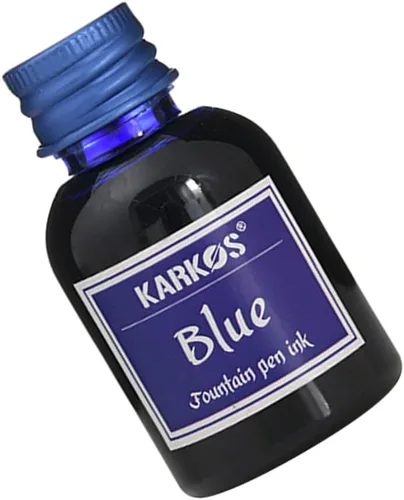 Vista 2 de Tinta embotellada para plumas estilográficas, azul oscuro brillante, tinta de caligrafía de 1.0 fl oz, escritura artística, dibujo, pintura, tinta