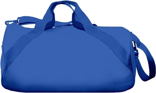 Vista 2 de Voleibol Chica Texto Personalizado Barril Duffel Bag, Azul Real