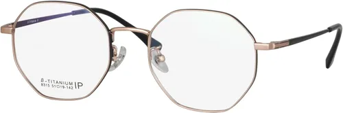 Vista 8 de SHINU Gafas de computadora con bloqueo de luz azul para hombre y mujer, marco de titanio con bisagra de resorte, 8315 Negro