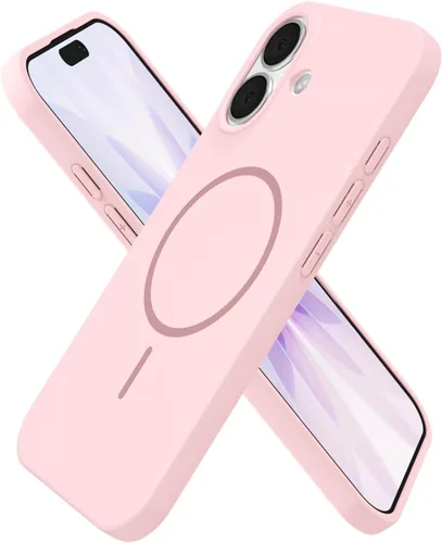 Vista 52 de Oakxco Funda de Silicona Mag Safe para iPhone 12 Pro Max, Funda Magnética Delgada y Fina Compatible con Carga Inalámbrica MagSafe, Bonita Funda