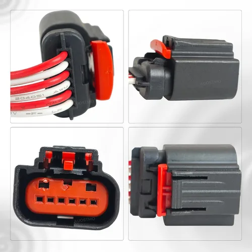Vista 3 de Conector de sensor de flujo de aire masivo Pigtail de 6 pines, OE 3U2Z-14S411-FJAC, compatible con Ford F150 F250 F350 F550 Expedition Explorer